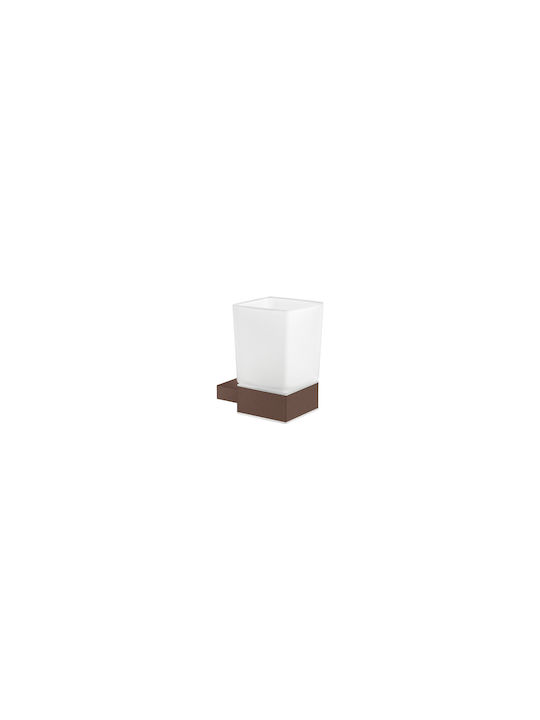 Sanco Monogram Wandmontierte Glas-Getränkehalter Beige