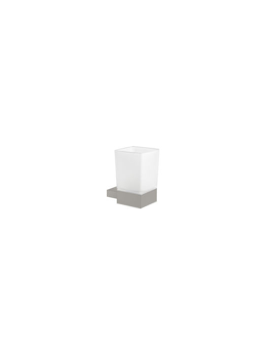 Sanco Monogram Wandmontierte Glas-Getränkehalter Beige