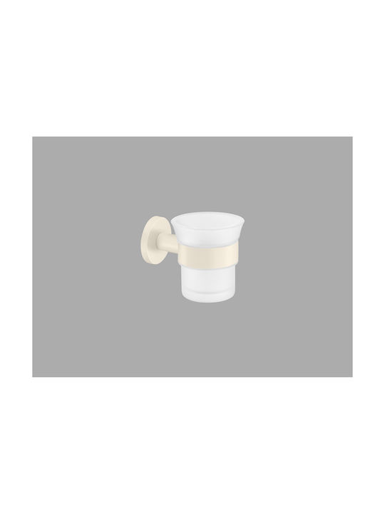 Sanco Gaea 121201-A03 Wall Mounted Glass Silver Cup Holder