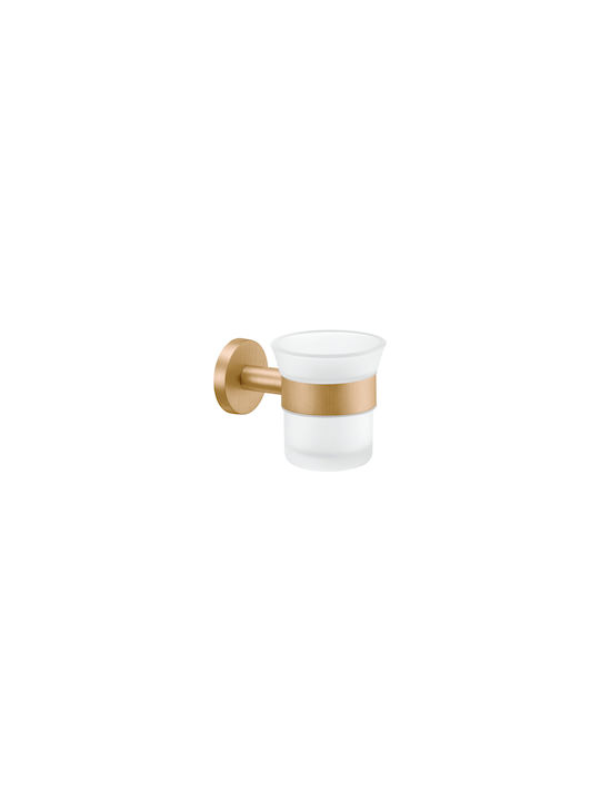 Sanco Gaea 121201-A03 Wall Mounted Glass Silver Cup Holder