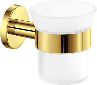 Sanco Gaea 121201-A03 Wall Mounted Glass Silver Cup Holder