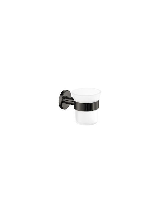 Sanco Gaea 121201-A03 Wall Mounted Glass Silver Cup Holder