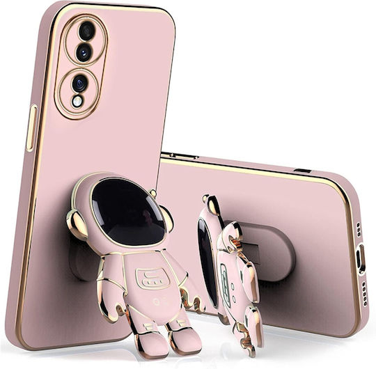 Husă Telefon 2în1 Flippy Compatibil Huawei Mate 50 Pro Husă Tpu Inclusă Stand Tip Astronaut Protecție Cameră Roz