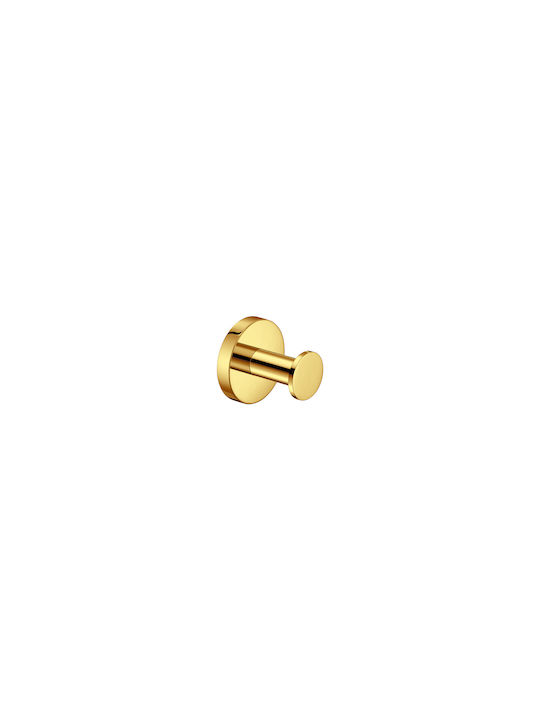 Sanco Gaea Single Bathroom Hook With Screws Silver