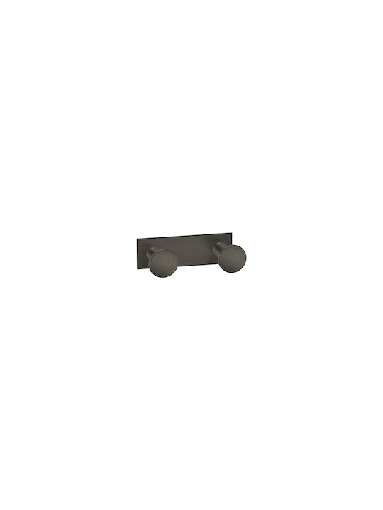 Sanco Bath Double Bathroom Hook With Screws Bronze