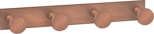 Sanco Bath 00684-М101 Кука за Банята 4 Позиции с Винтове Бяла