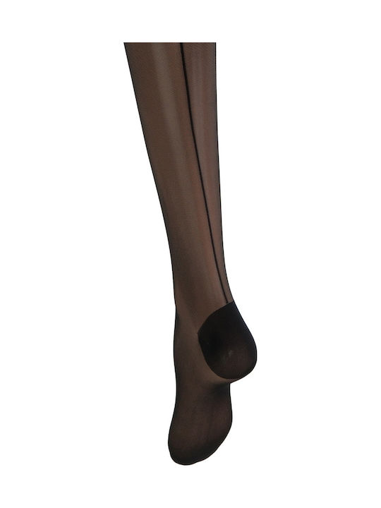 Women's Pantyhose 20 Den Black Striped