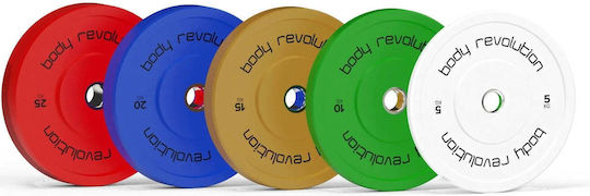 Set of Plates Olympic Type Rubber 1 x 30kg Φ50mm