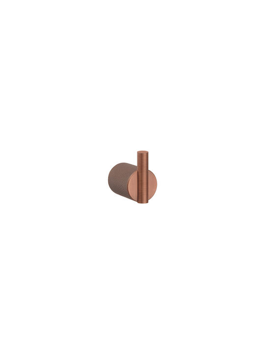 Sanco Lithos Single Bathroom Hook With Screws Brown