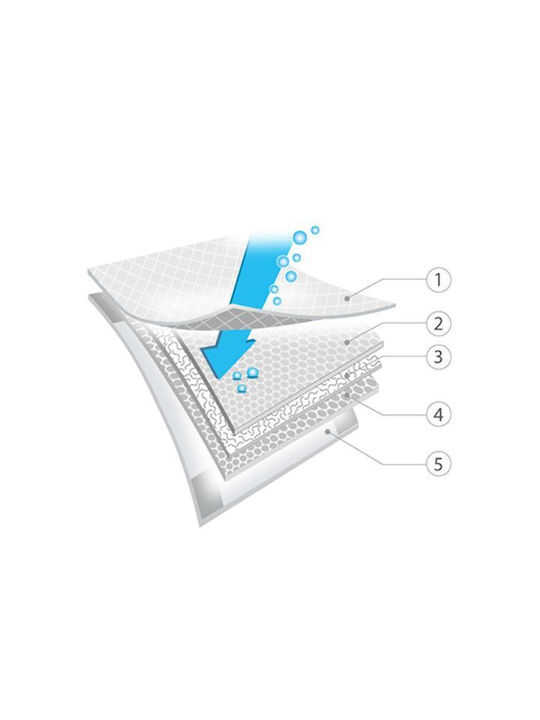 Babyono Σελτεδάκια μιας Χρήσης Λευκό 60x90εκ. 10τμχ