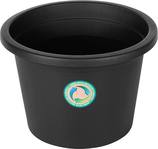 Vilde Plastic Flower Pot Black