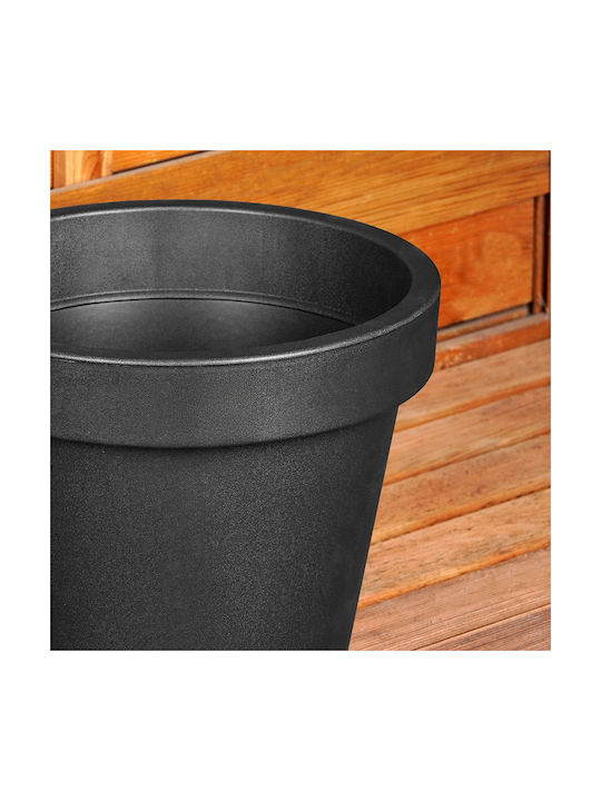 Vilde Kunststoff Blumentopf Schwarz 29x29cm
