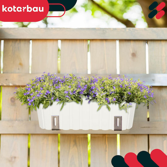 Kotarbau Σετ 4 Ζαρντινιέρες Ξύλινες White