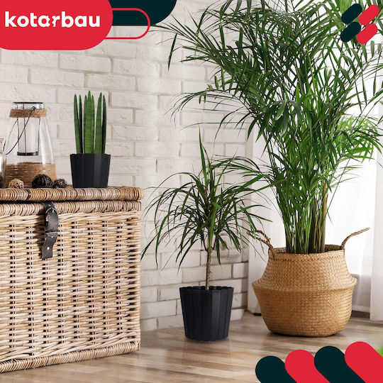 Kotarbau Ghiveci De Flori Din Plastic Antracit