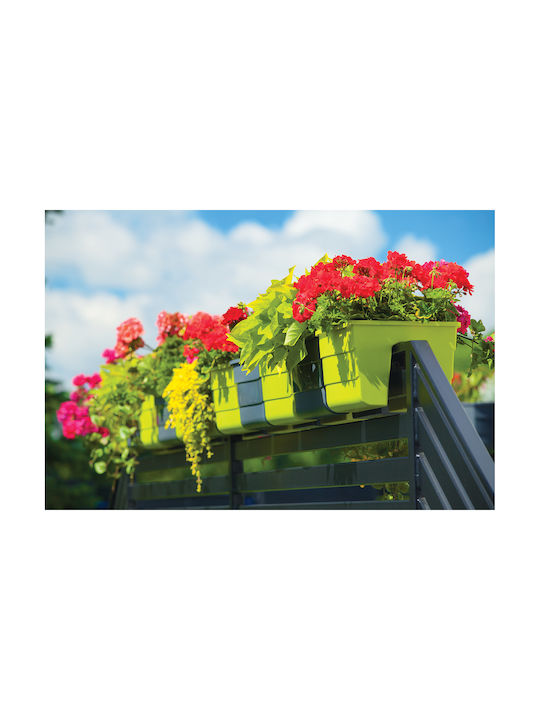 Form Plastic Пластмасова Саксия За Цветя Тъмнозелена 20см