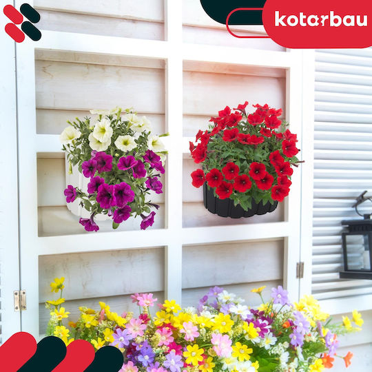 Kotarbau Ghiveci De Flori Din Plastic Antracit