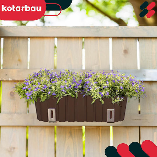 Kotarbau Set 6 Planter Box-uri Din Lemn Maro