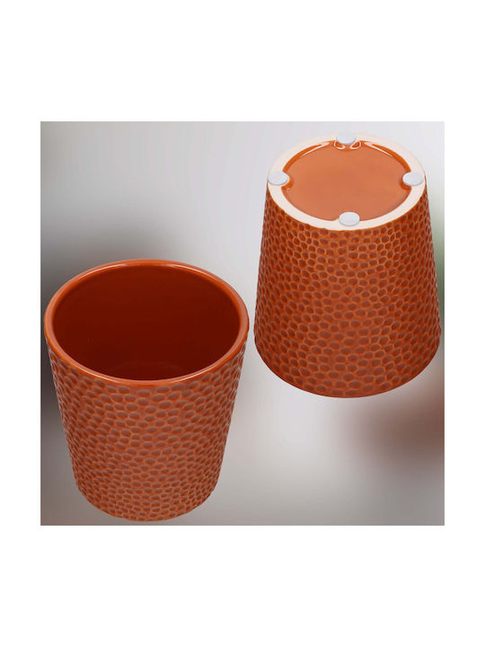 Kotarbau Ceramic Round Pot Mustard Dark Planter