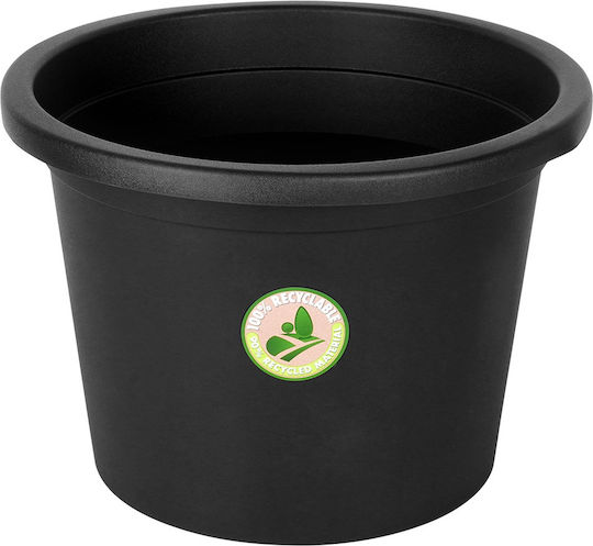 Vilde Plastic Flower Pot Black