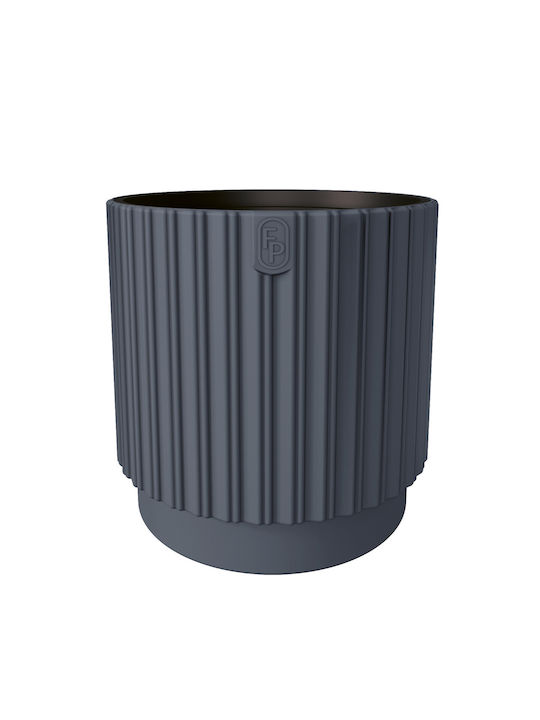 Form Plastic Mika Γλάστρα Λεκάνη Πλαστική Anthracite 22x22εκ.
