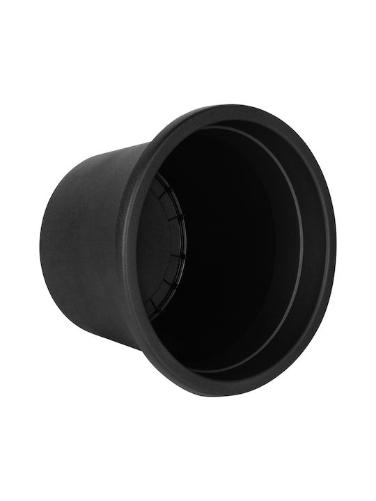 Vilde Plastic Black Flower Pot 39x39cm