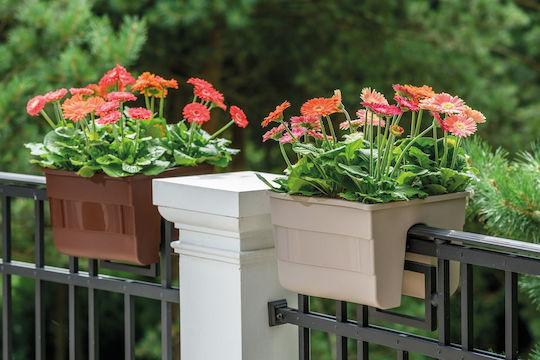 Form Plastic Plastic Flower Pot Dark Green 20cm