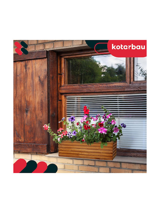 Kotarbau Kotarbau Hölzernes Blumenkasten Eiche 20x20cm