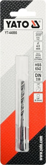 Yato HSS Drill with Hexagon Shank for Metal 6.3mm