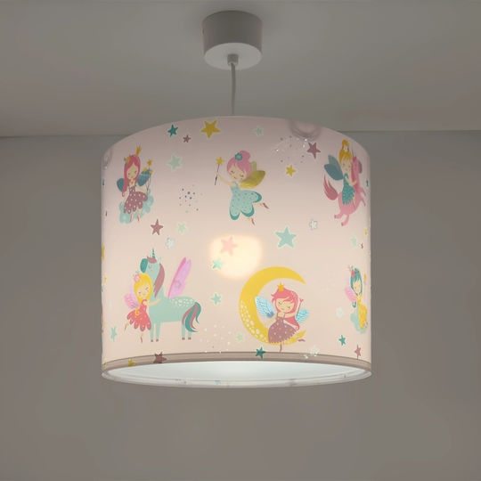 Ango Dreams Einfaches Licht Kinderzimmer-Deckenleuchte Kremasto aus Kunststoff 15W mit E27-Fassung Rosa