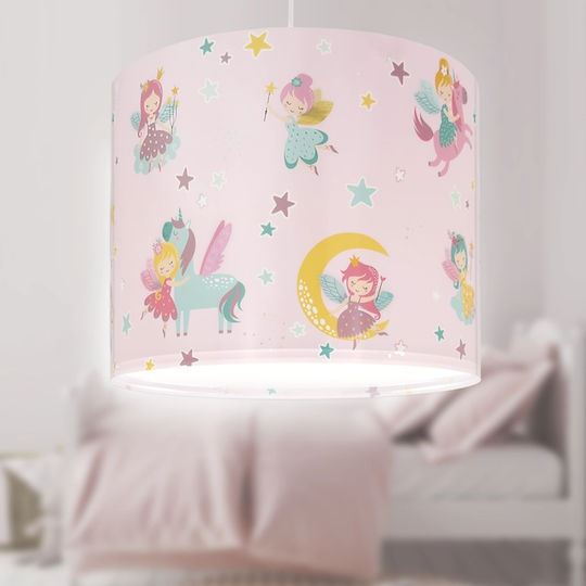 Ango Dreams Einfaches Licht Kinderzimmer-Deckenleuchte Kremasto aus Kunststoff 15W mit E27-Fassung Rosa
