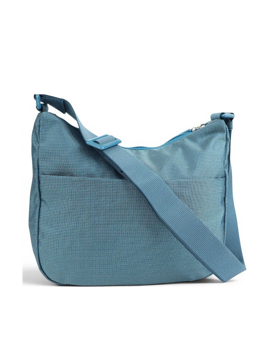 Fabric Women's Shoulder Bag Blue