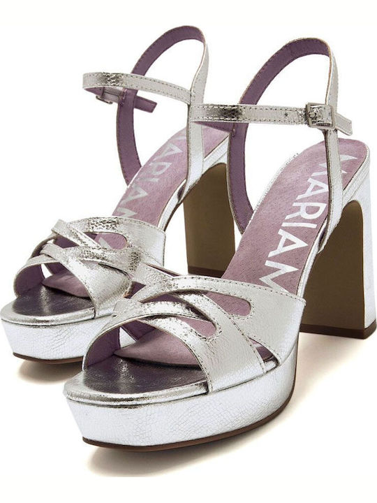 Damen Sandalen Silber