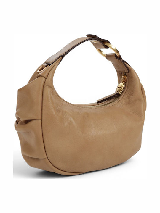 Leather Women's Shoulder Bag Brown