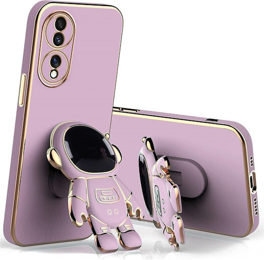 Husă Telefon 2în1 Flippy Compatibil Huawei Mate 50 Pro Husă TPU Inclusă Stand Tip Astronaut Protecție Cameră Violetă