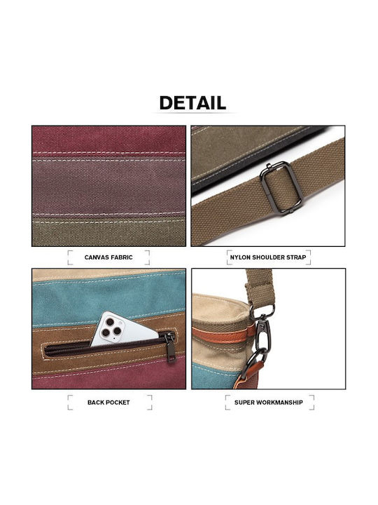 Fabric Women's Handbag Khaki
