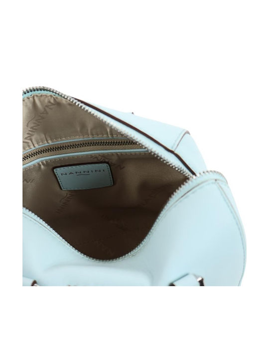Leather Women's Shoulder Bag Blue