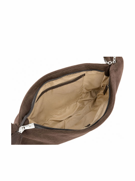 Damen Hobo Tasche Wildleder Braun