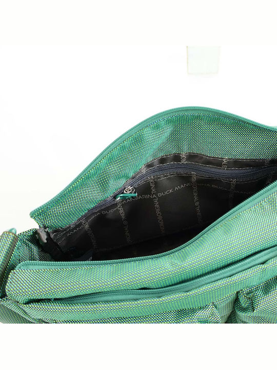 Fabric Women's Shoulder Bag Green