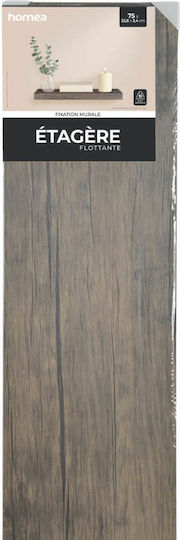 Wandregal Floating Noyer 75x22.8x3.4cm