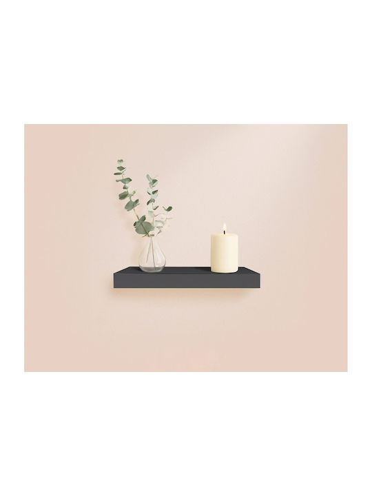 Ράφι Τοίχου Floating Black 50x22.8x3.4εκ.