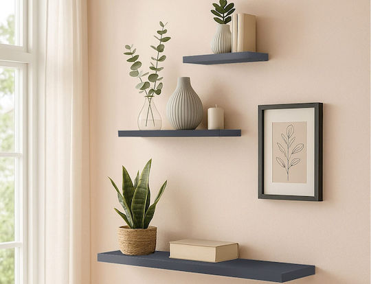 Floating Shelf Antracite Grey 50x22.8x3.4cm