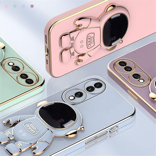 Husă Telefon 2în1 Flippy Compatibil Huawei P60 Pro Husă TPU Inclusă Stand Tip Astronaut Protecție Cameră Verde
