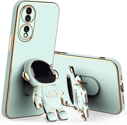 Husă Telefon 2în1 Flippy Compatibil Huawei P60 Pro Husă TPU Inclusă Stand Tip Astronaut Protecție Cameră Verde
