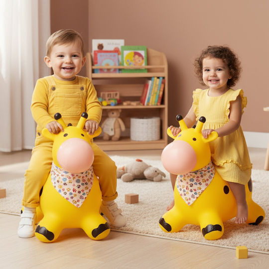 Sun Baby Hopa Hopa Giraffe with Bandana & Pump Galben 57cm.