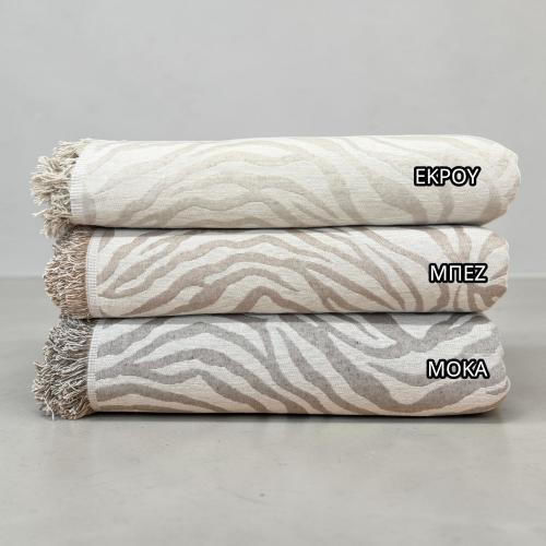 Linea Home Savanna Throws Set 3 pcs Ecru