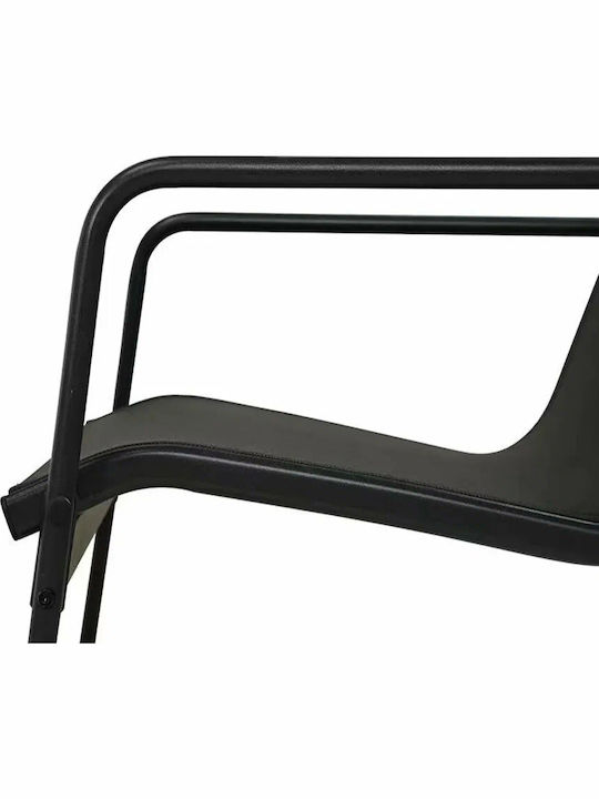 Velo 4 Pieces Outdoor Living Room Set Black