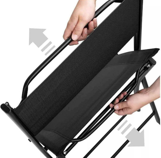 Garten- und Outdoor-Möbelsets für kleine Außenbereiche Victoria 3 Stück Schwarz