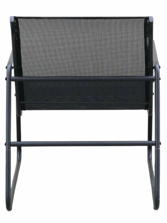 Velo 4 Pieces Outdoor Living Room Set Black