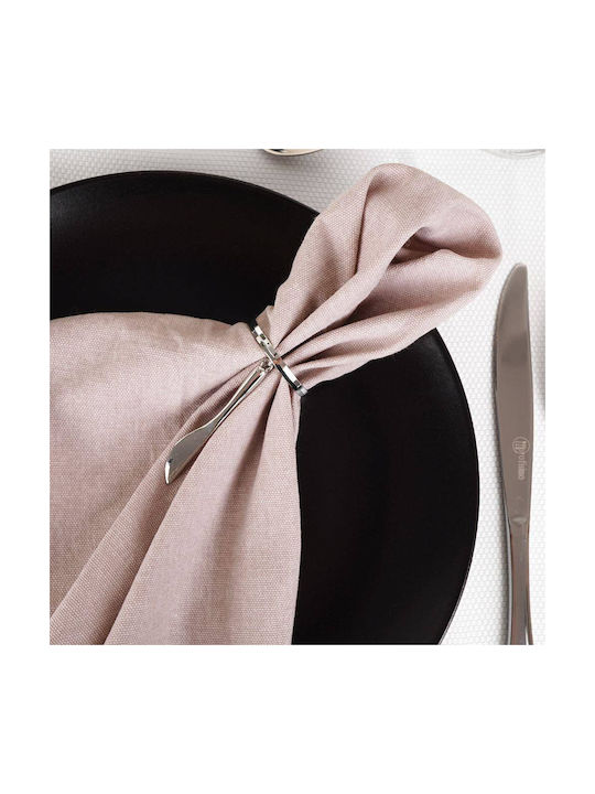 Vilde Metallic Silver Napkin Holder 4x4cm
