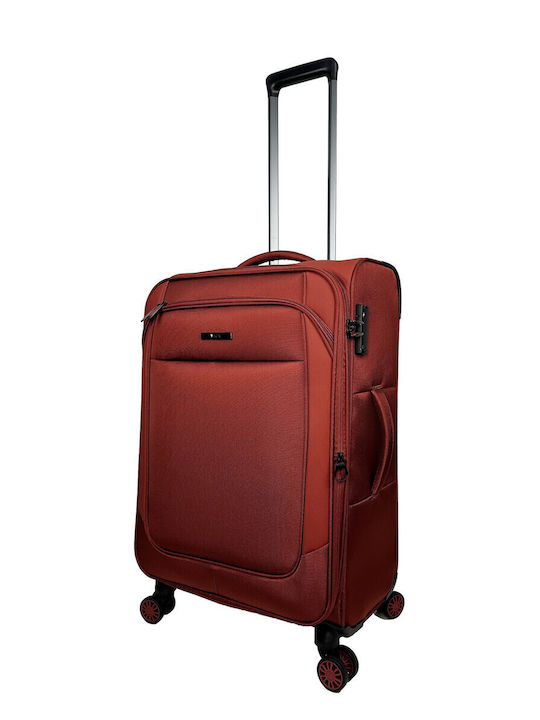 RCM Hard Travel Suitcases Rust Red Set 2pcs